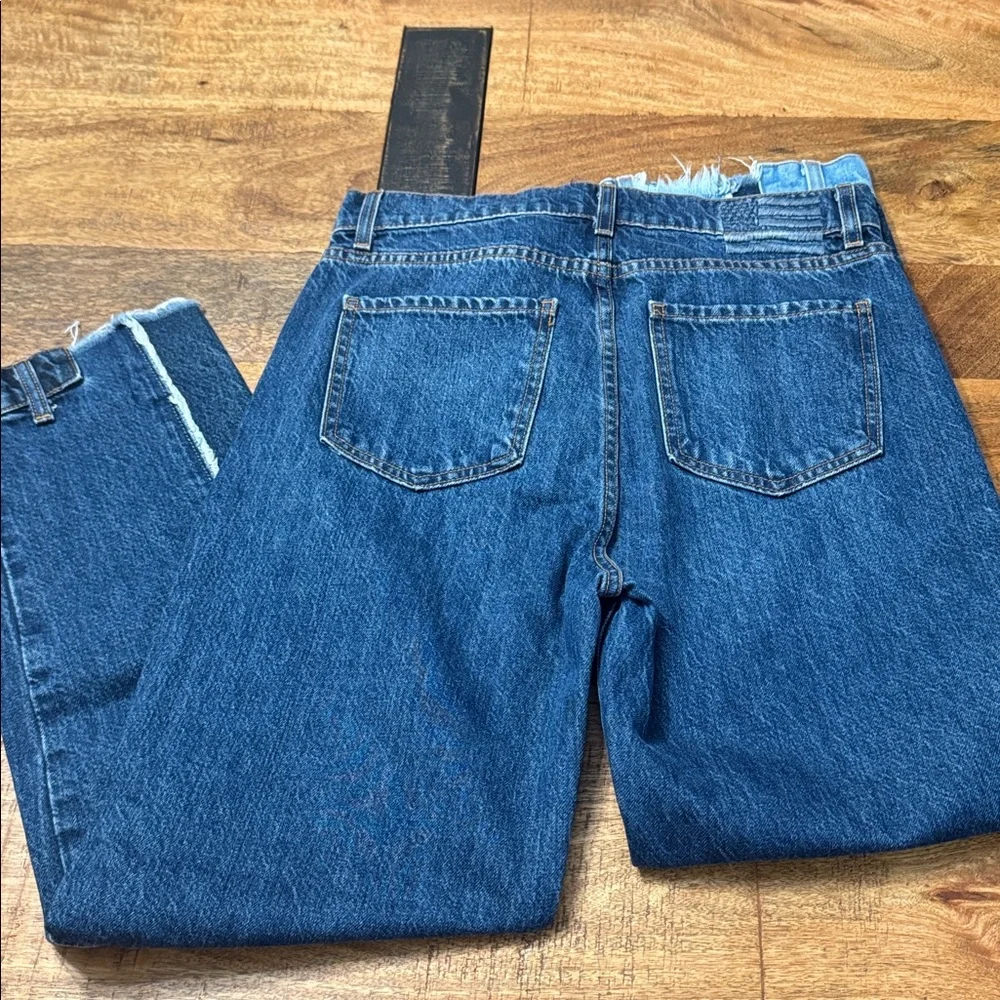 Revice Matchmaker high rise patchwork straight leg jeans Love at First Sight - Picture 11 of 12